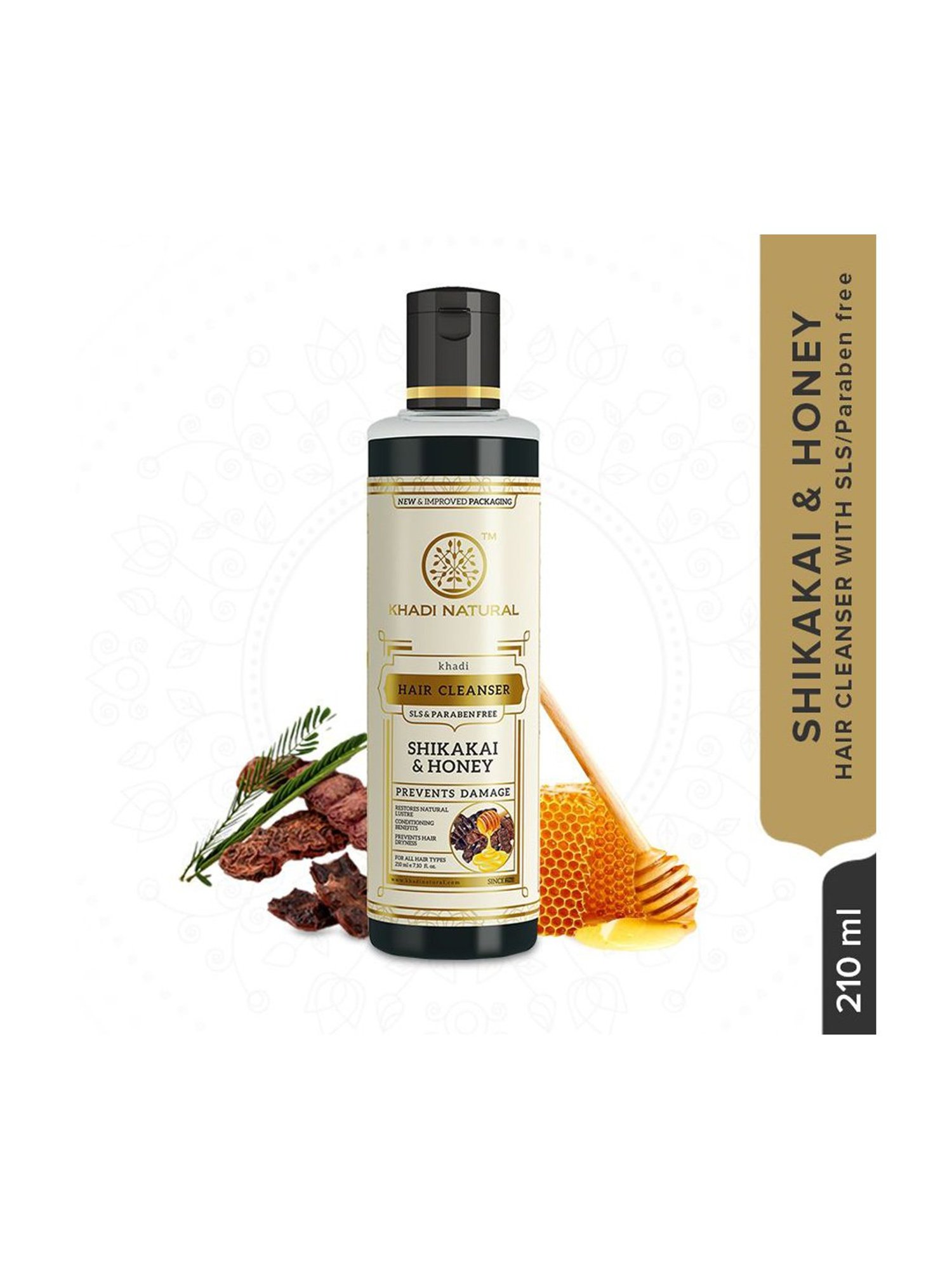 Khadi Natural Shikakai & Honey Hair Cleanser - 210 ml