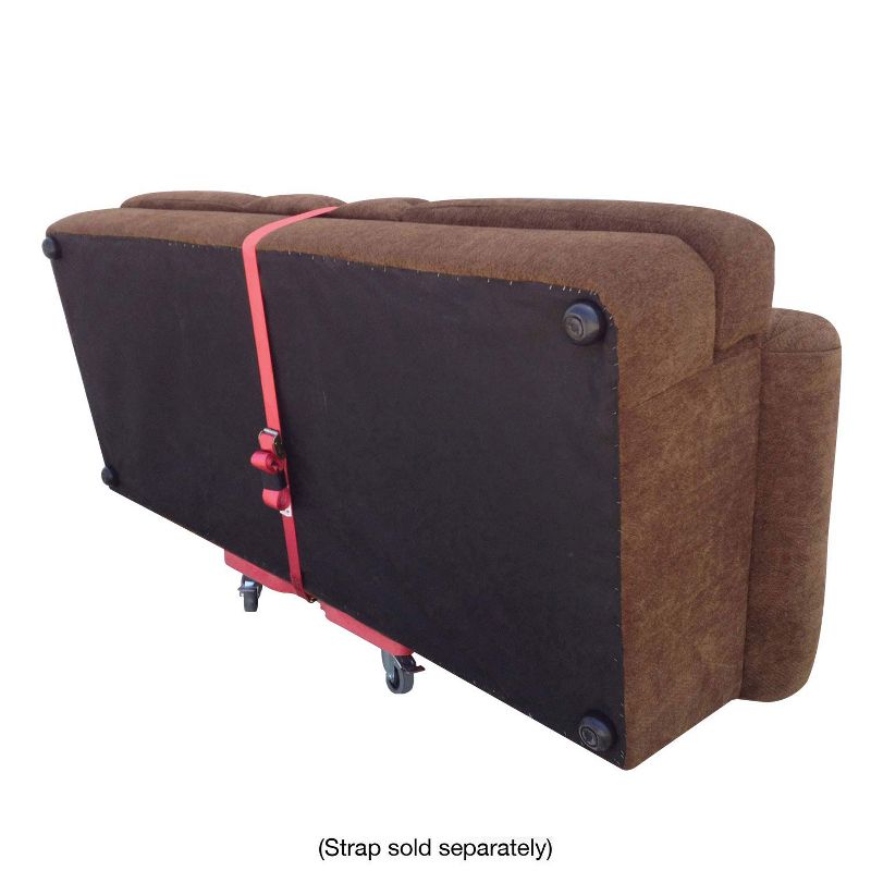 Snap Loc 1,500 lb Capacity All Terrain E Track Dolly Black, Heavy Duty 6 in Solid Rubber Swivel Caster Wheels