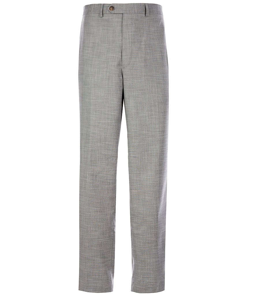 Ralph Ralph Lauren Relaxed Fit Flat-Front Sharkskin Dress Pants