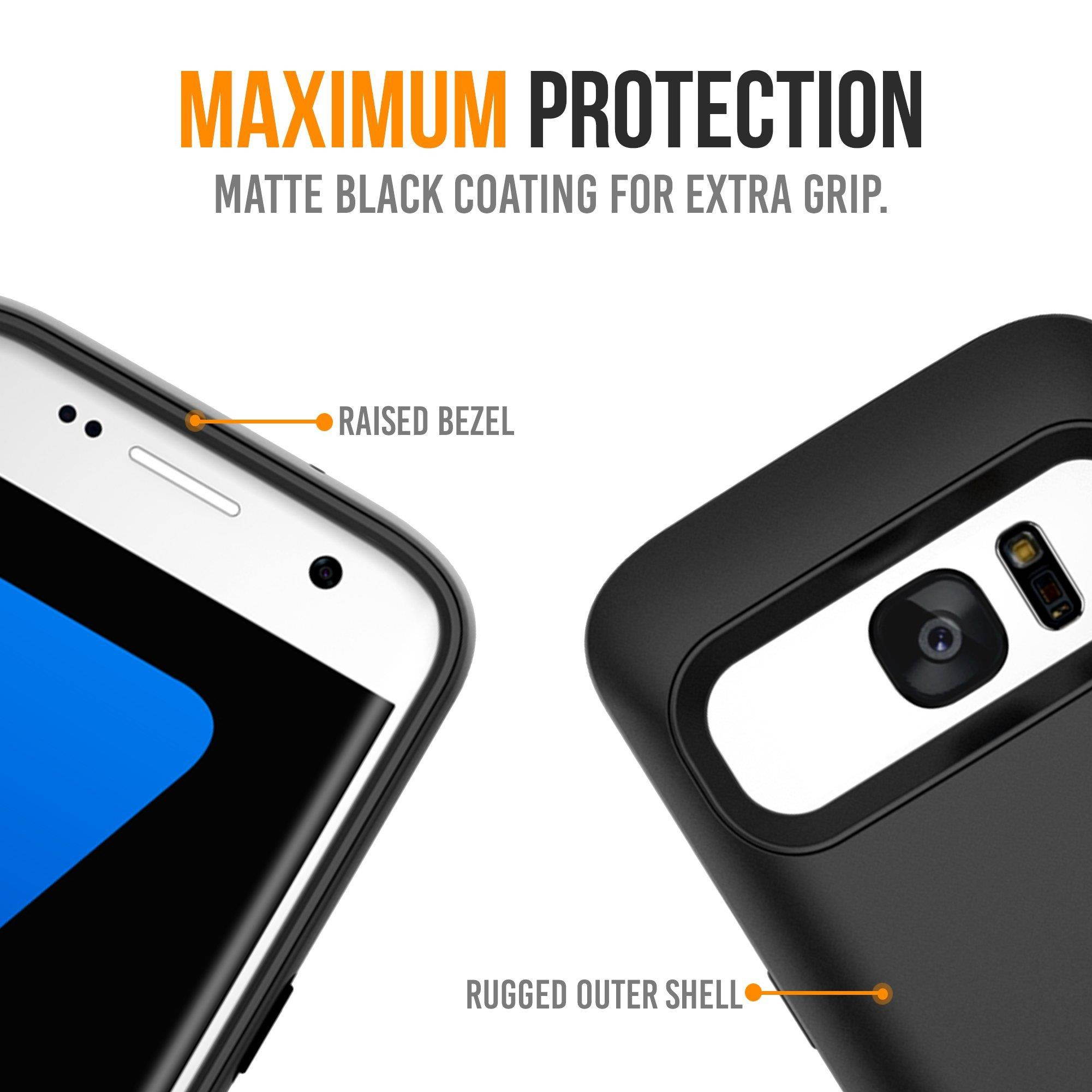 Alpatronix Galaxy S7 Battery Case, 4500mAh Slim Portable Protective Extended Charging Cover Rechargeable External Backup Charger Compatible with Samsung Galaxy S7 (5.1 inch) BX420 - (Black)