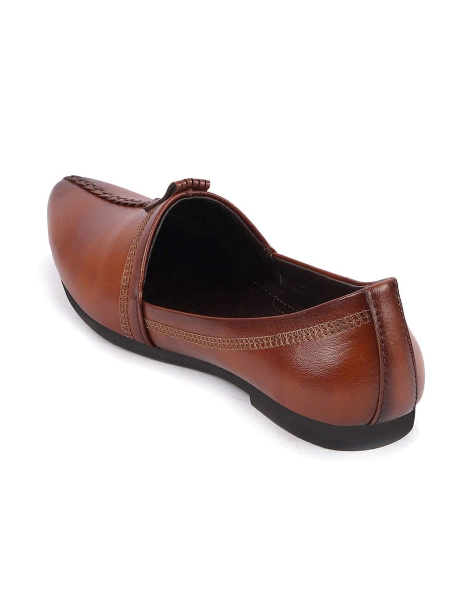 Fausto Men's Tan Ethnic Juttis