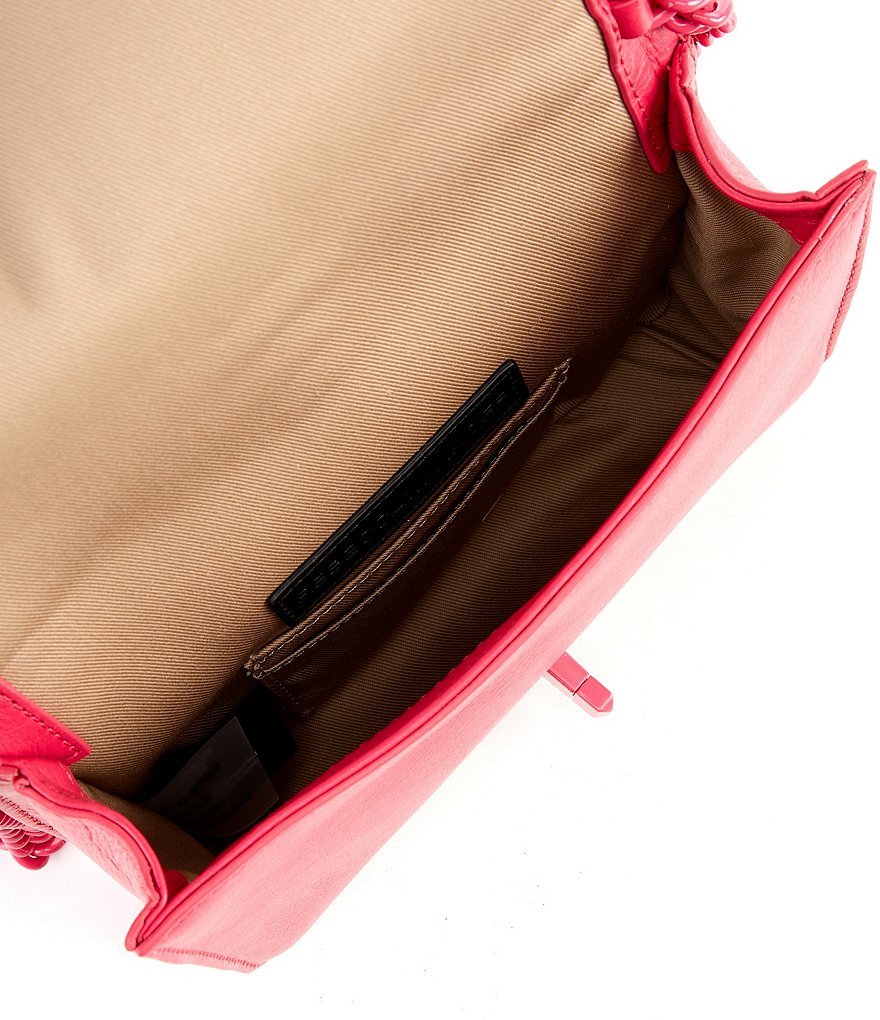 REBECCA MINKOFF Chevron Quilted Small Turn Lock Love Crossbody Bag