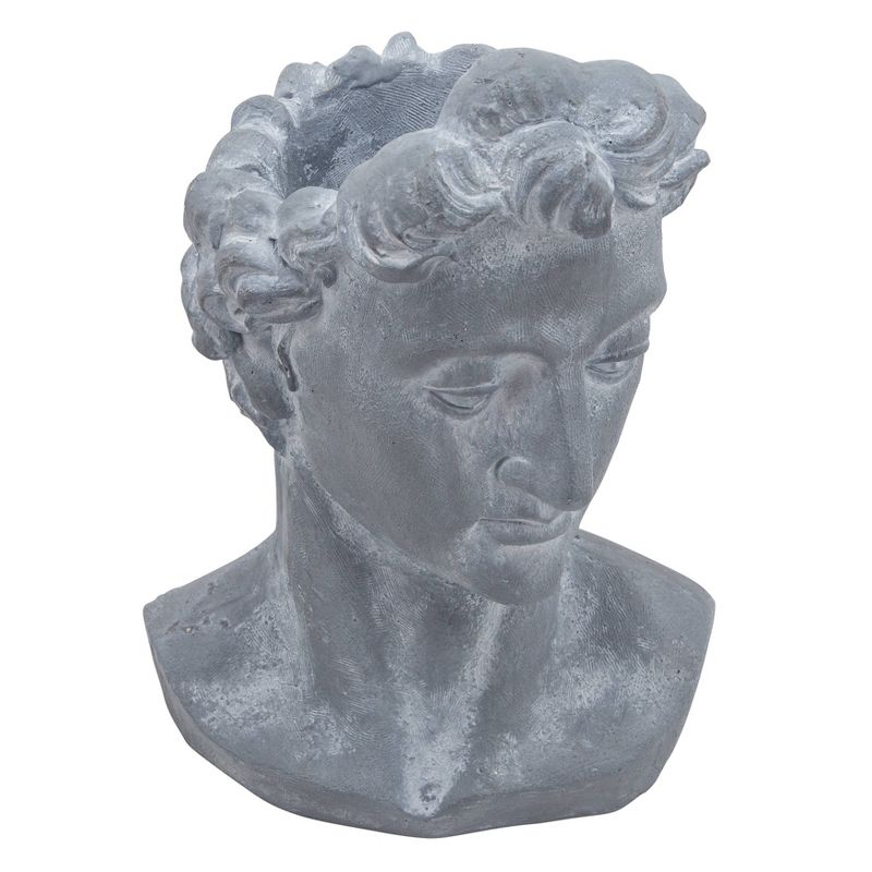 21" Resin Apollo Bust Figurine Gray - Sagebrook Home