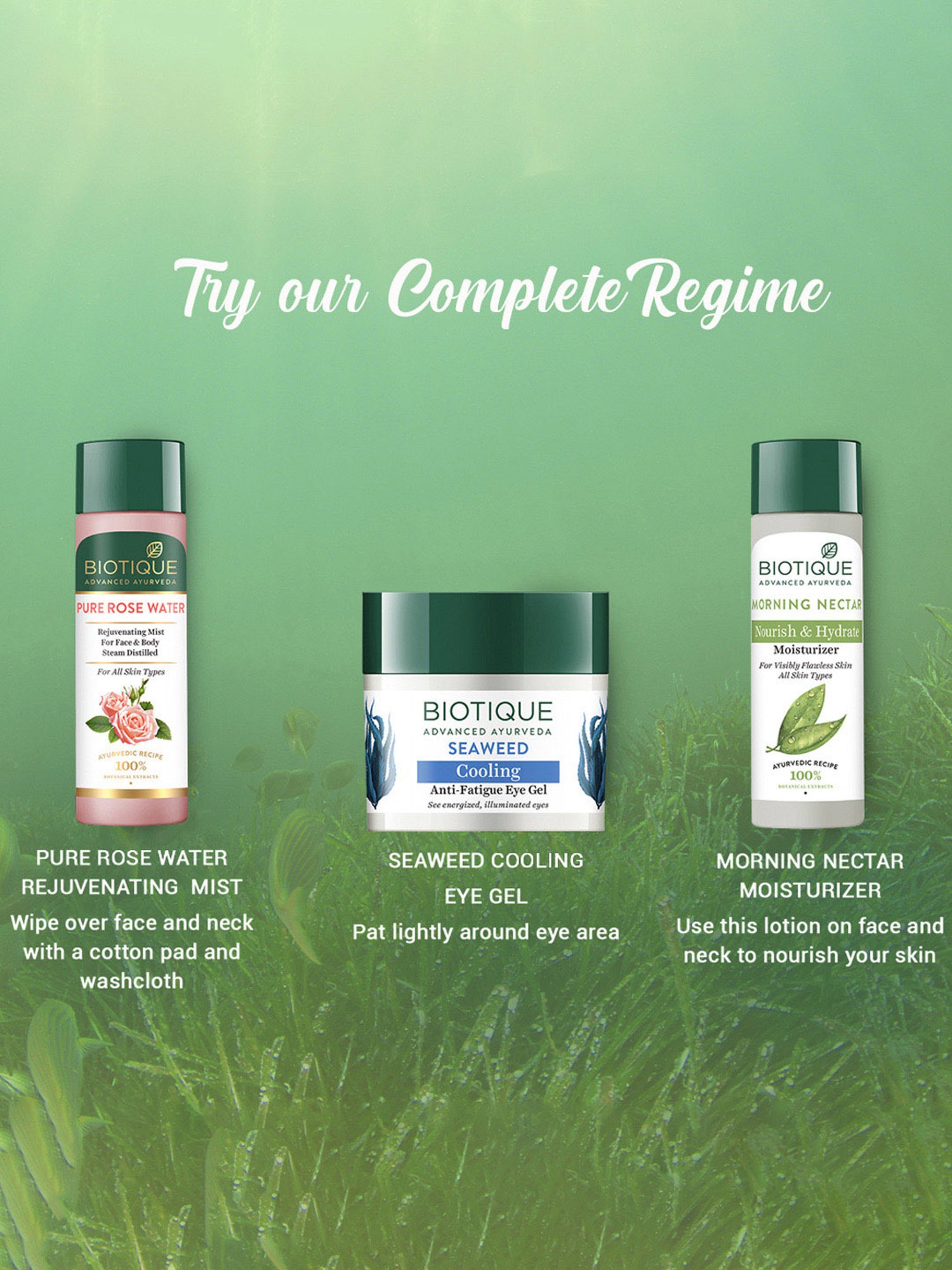 BIOTIQUE Seaweed Cooling Anti-Fatique Eye Gel - 15 gm