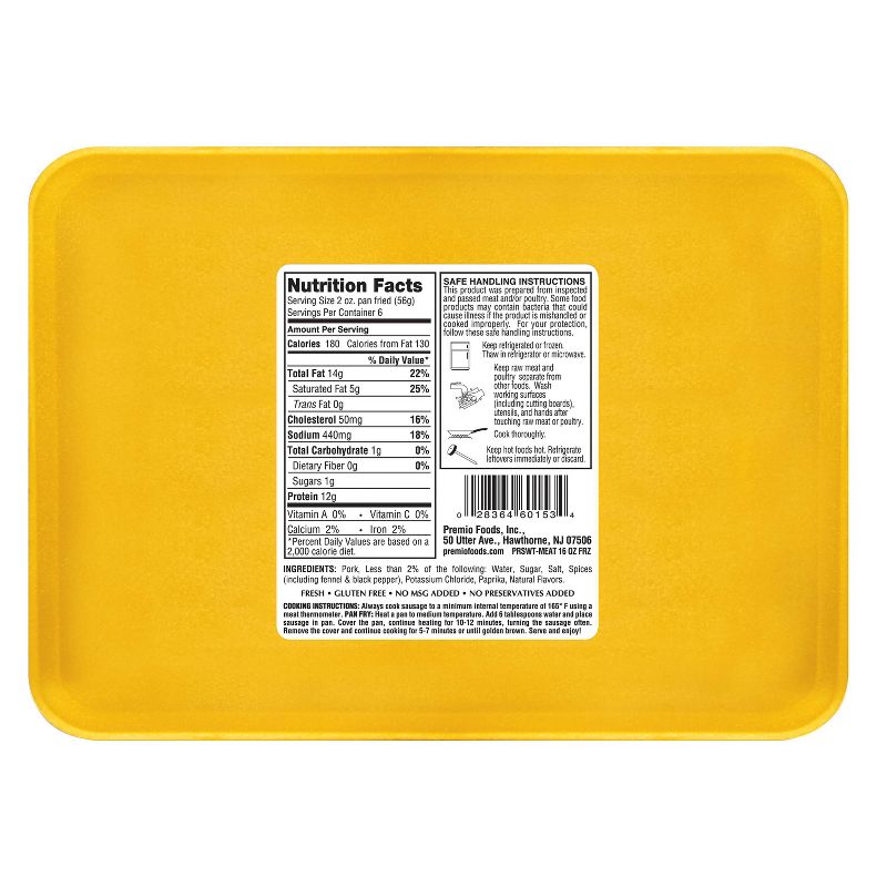 Premio Sweet Italian Sausage Links - 16oz/5ct