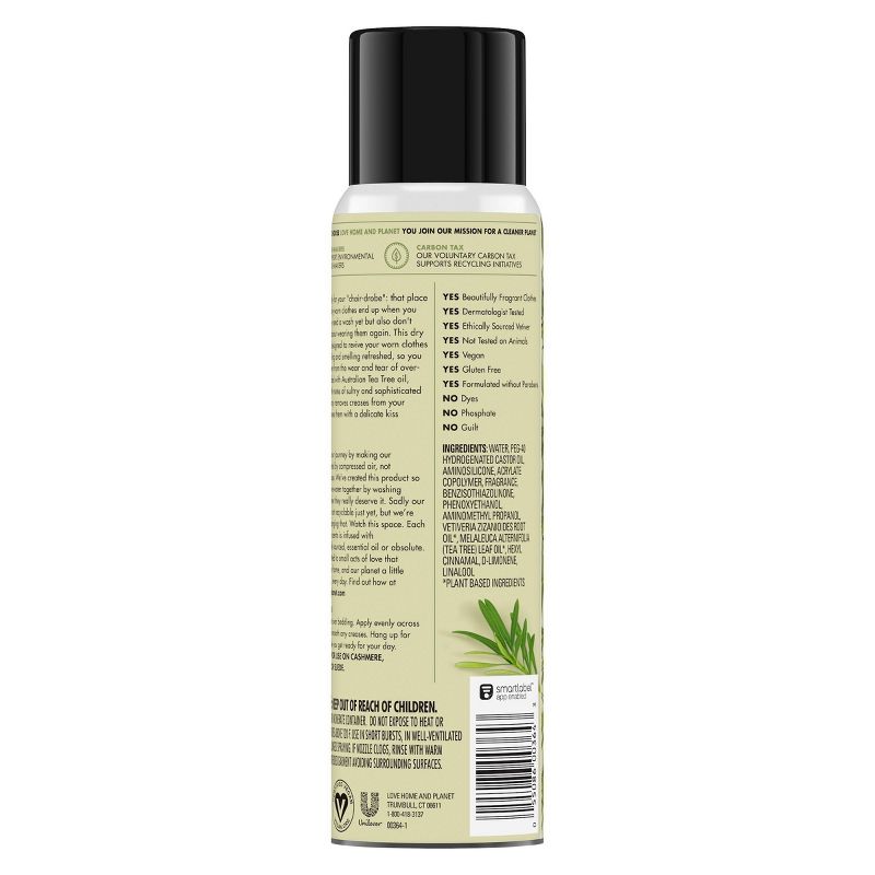 Love Home & Planet Vetiver & Tea Tree Re-Wear Dry Spray - 6.76 fl oz