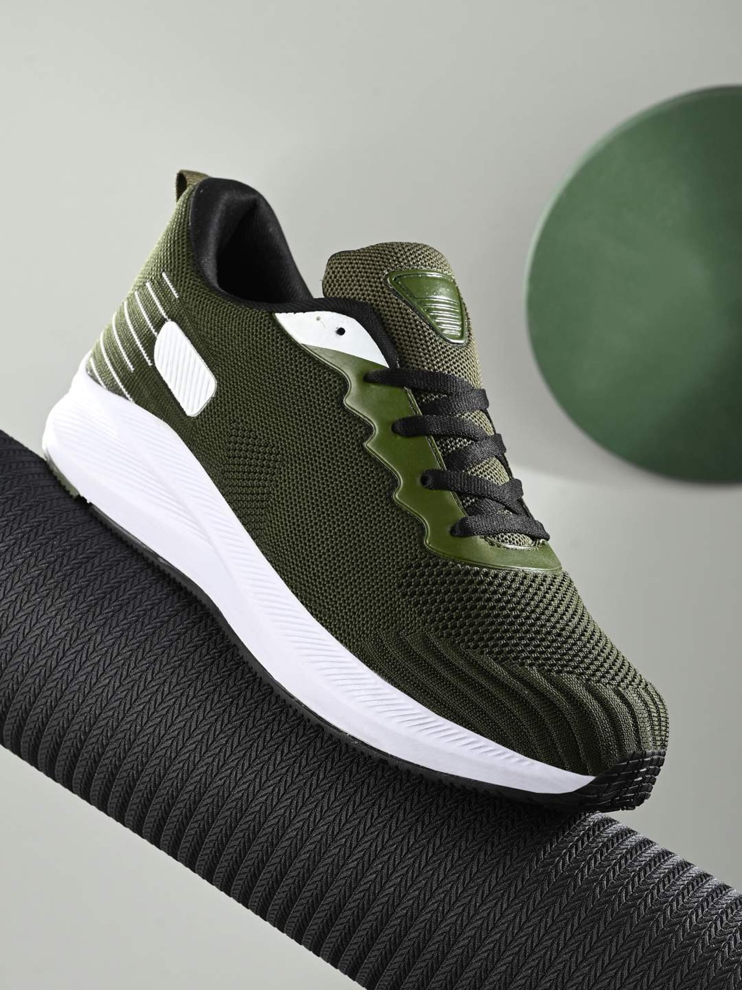 San Frissco Men's Green Running Shoes