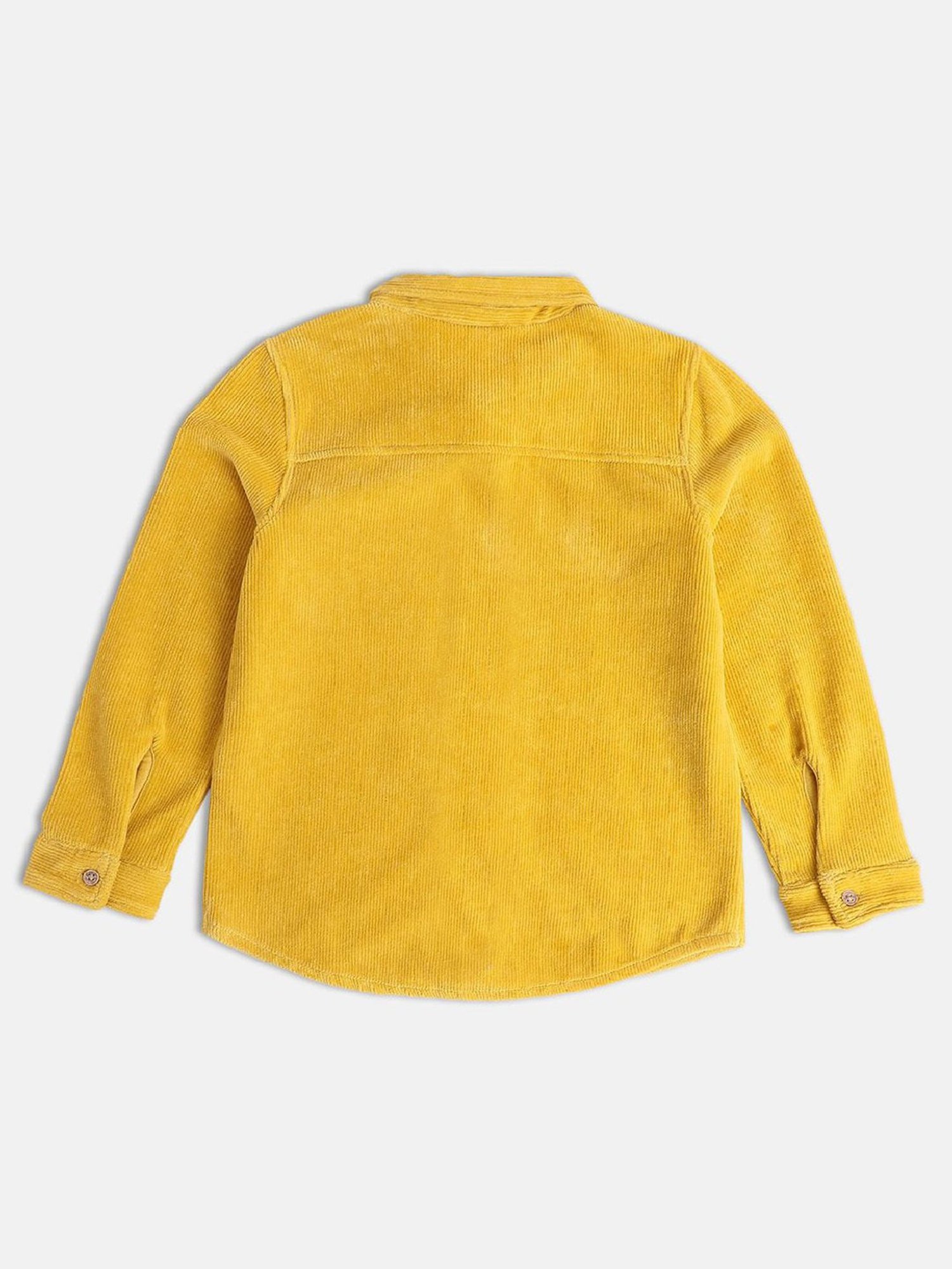MINIKLUB Kids Yellow Solid Full Sleeves Shirt
