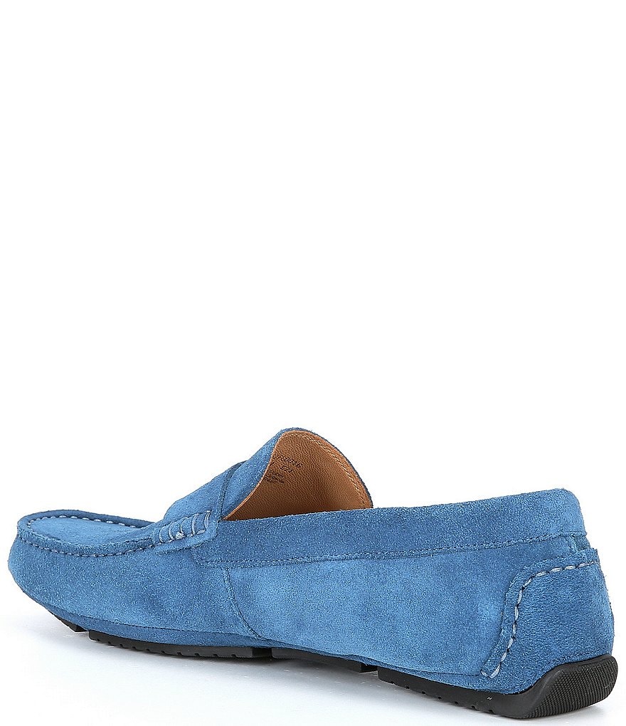 Flag LTD. Men's Morgan Suede Leather Penny Loafer Moccasins