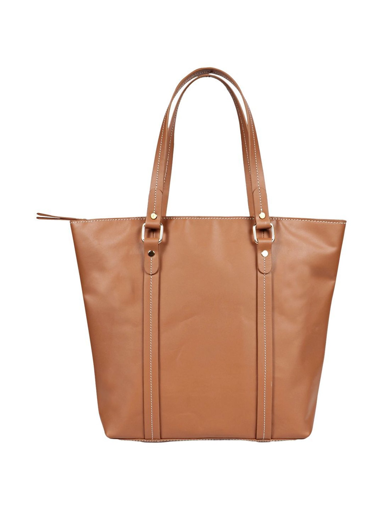 Favore Tan Solid Medium Totes