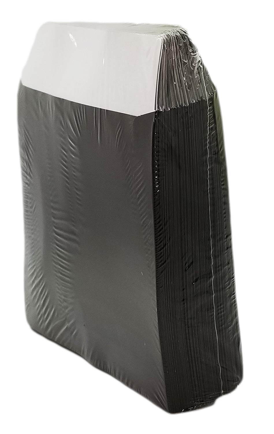 BestDuplicator Black Cd/Dvd Paper Media Sleeves Envelopes with Flap and Clear Window (400 Sleeves)