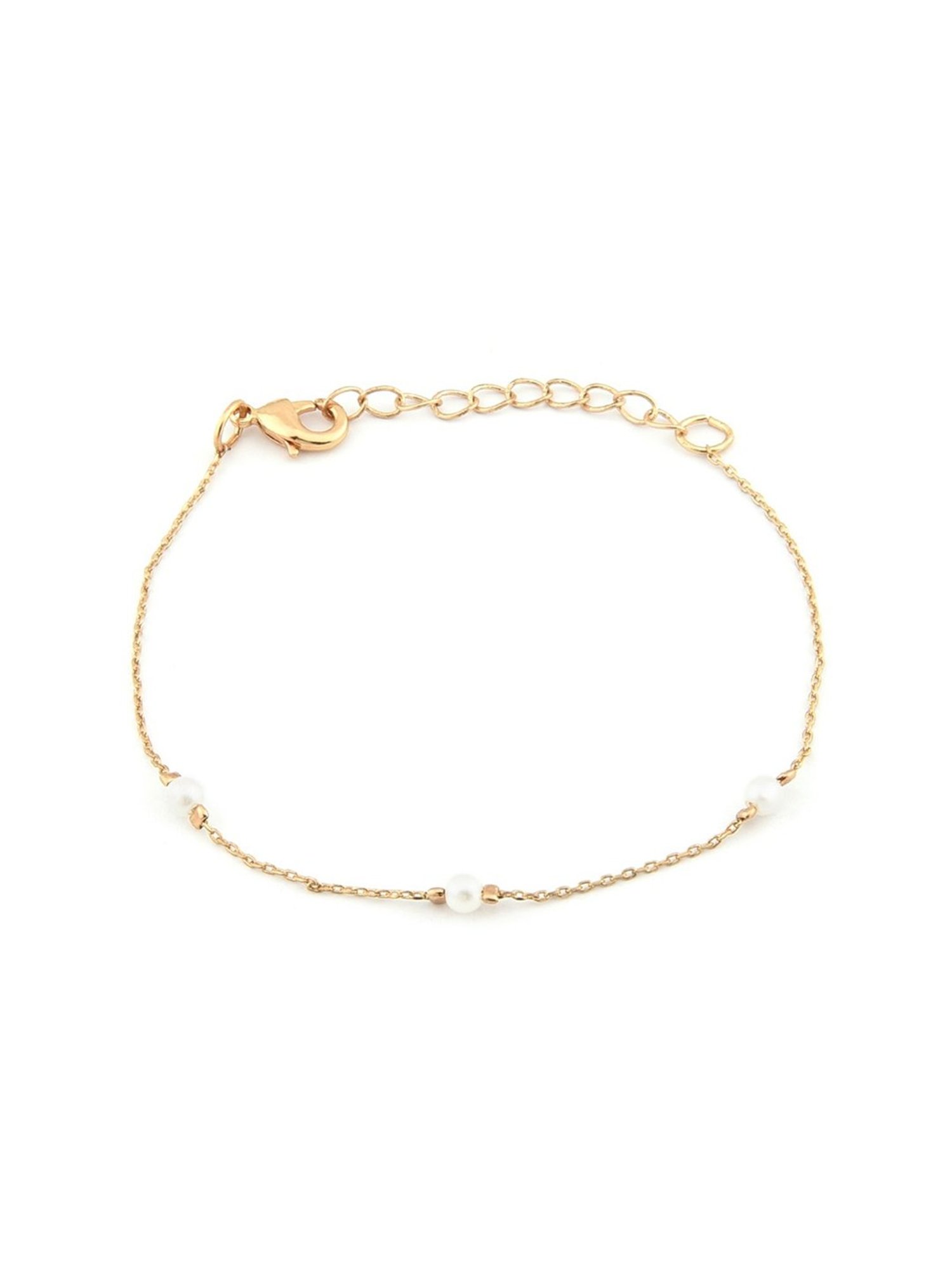 Zaveri Pearls Gold Tone Set of 3 Contemporary Vaccy Wear Bracelets-ZPFK12090