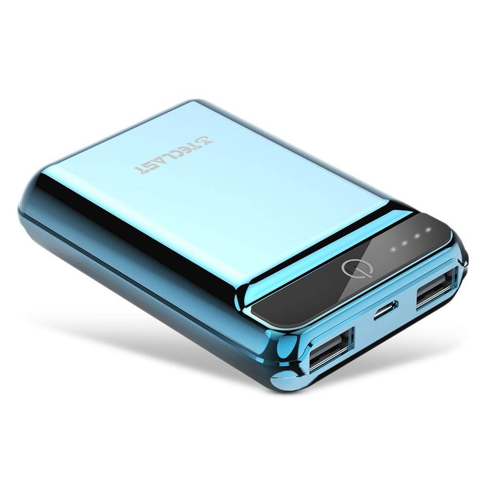 Power Bank 10000mAh High Capacity External Battery Pack Powerbank Cell Phone Battery Backup Charger with Dual Input & Output Compatible iPhone X 8 7 Plus, iPad Tablet & More