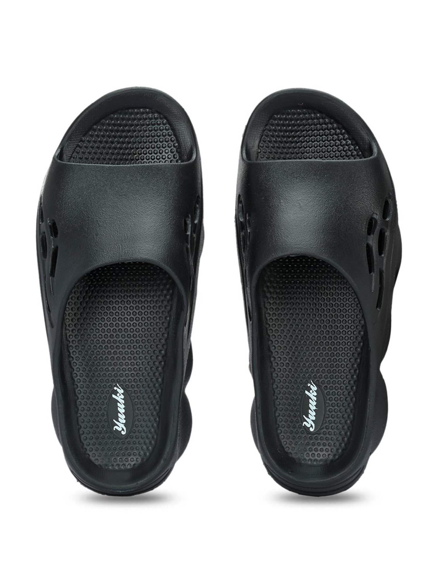 Yuuki Men's BREEZY Black Slides