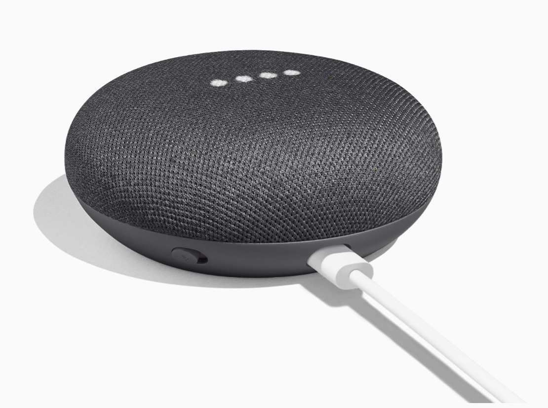 Home Mini Smart Home Assistant Small Speaker - Charcoal