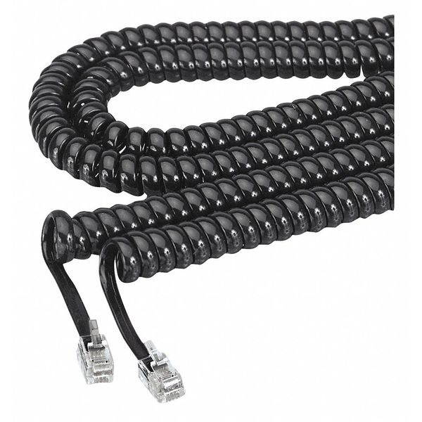 Softalk 42261 Phone Coil Cord 25-Feet Black Landline Telephone Accessory