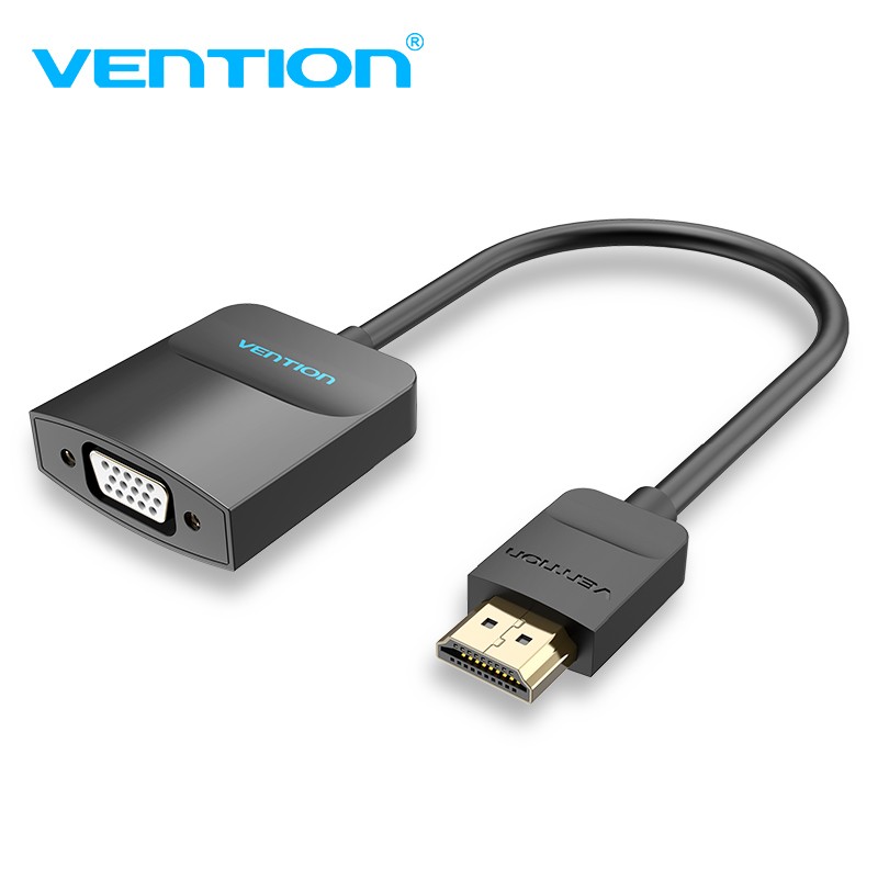 Vention HDMI to VGA Adapter HDMI Male to VGA Female 1080P Digital to Analog Video Audio for Laptop Tablet HDMI to VGA Converter for Xbox 360 PS3 PS4 PC Laptop TV Box Projector