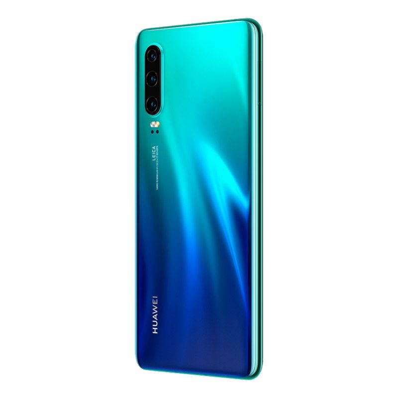 Huawei P30 Dual/Hybrid-SIM 128GB ELE-L29 Factory Unlocked 4G/LTE Smartphone - Aurora Blue