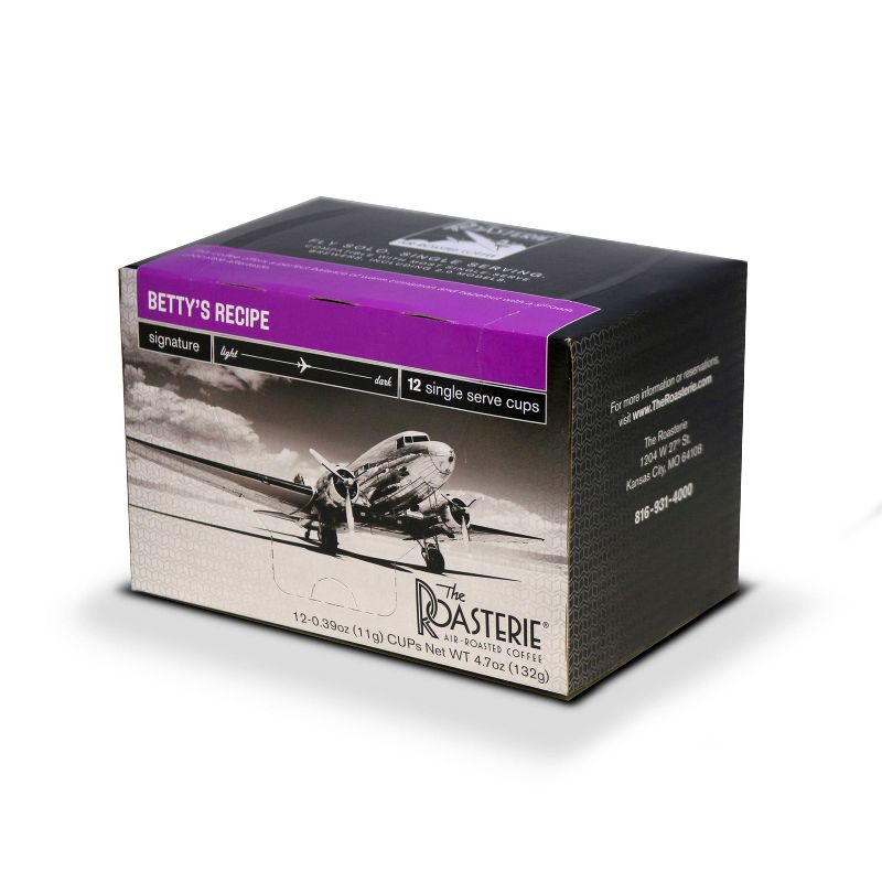 The Roasterie Betty's Medium Roast Coffee - Single Serve Cups - 12ct