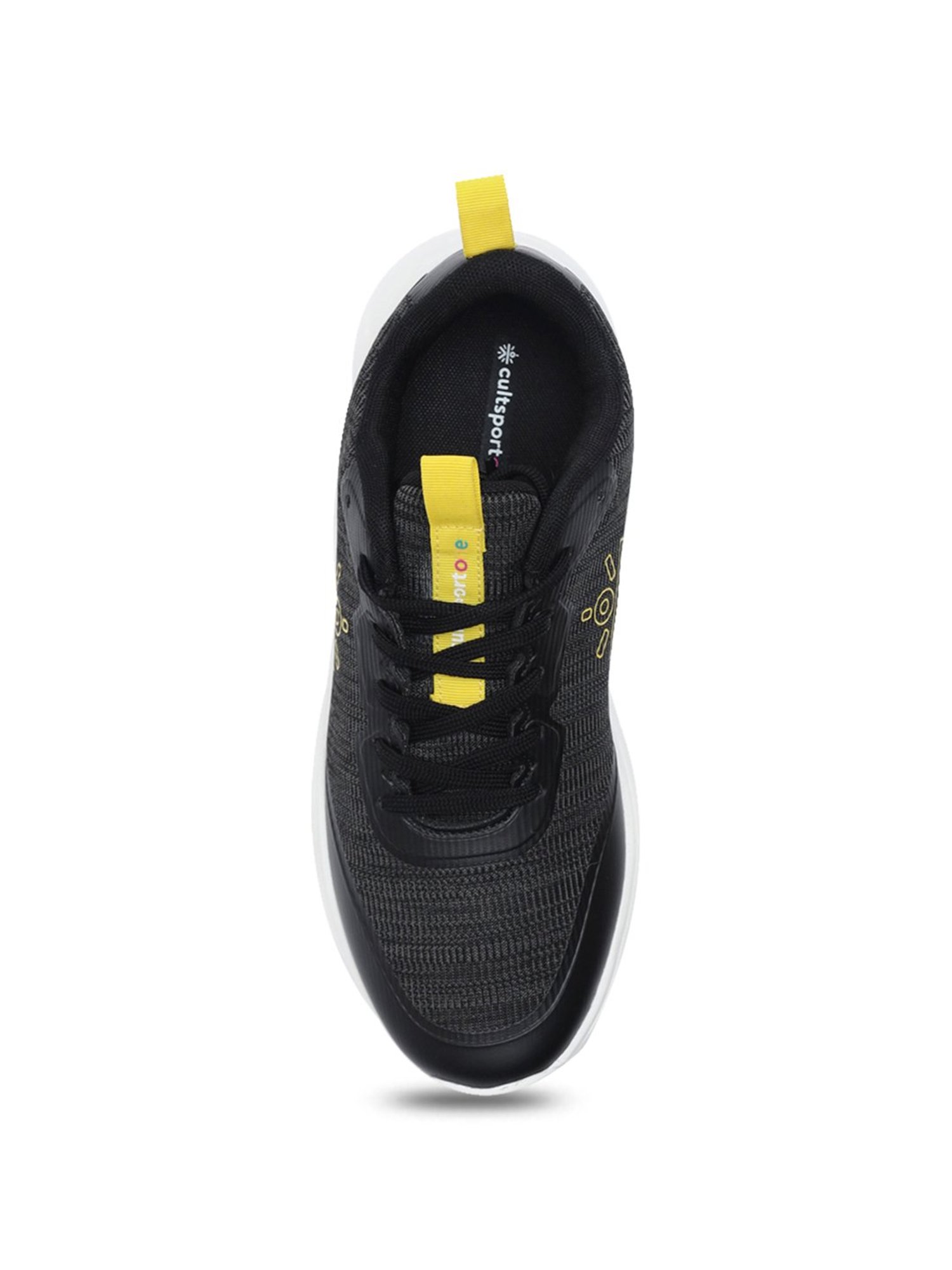 Cultsportone Men's Harerun Black Running Shoes