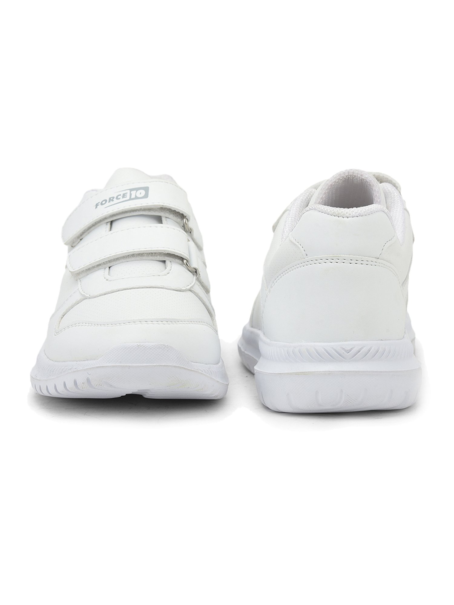 Force 10 By Liberty Kids White Velcro Shoes