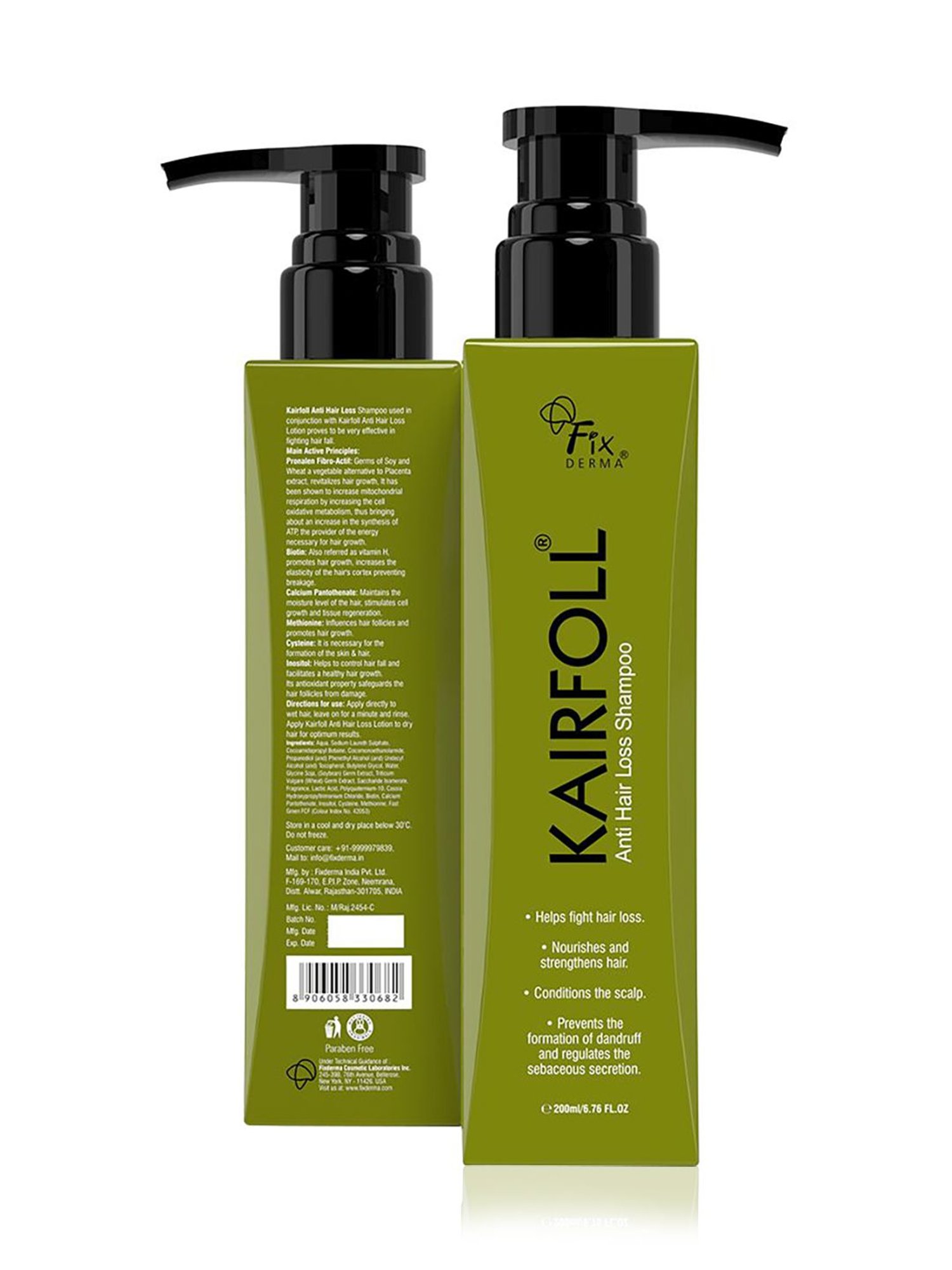 Fixderma Kairfoll Anti Hair loss Shampoo - 200 ml