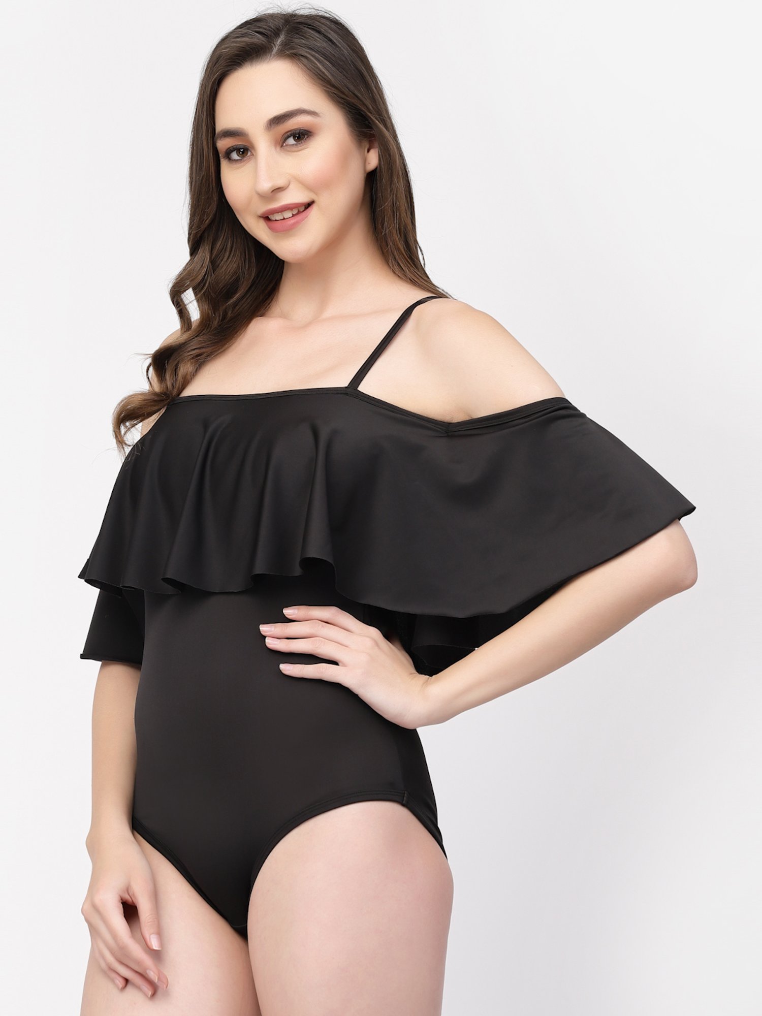 Cukoo Black Plain Swimwear