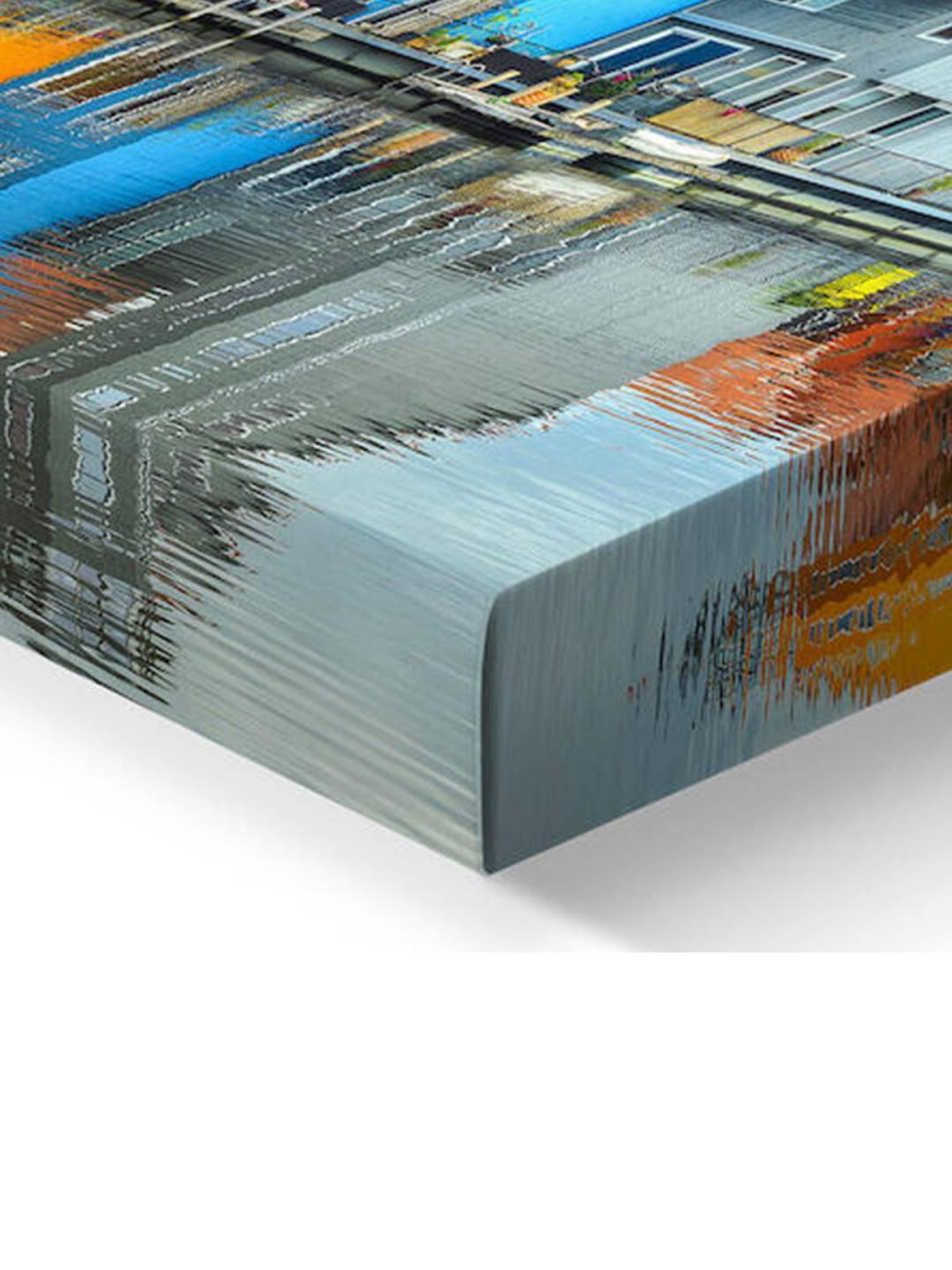 Art Street Beautiful London Bridge Printed Multicolor Engineered Wood Wall Art