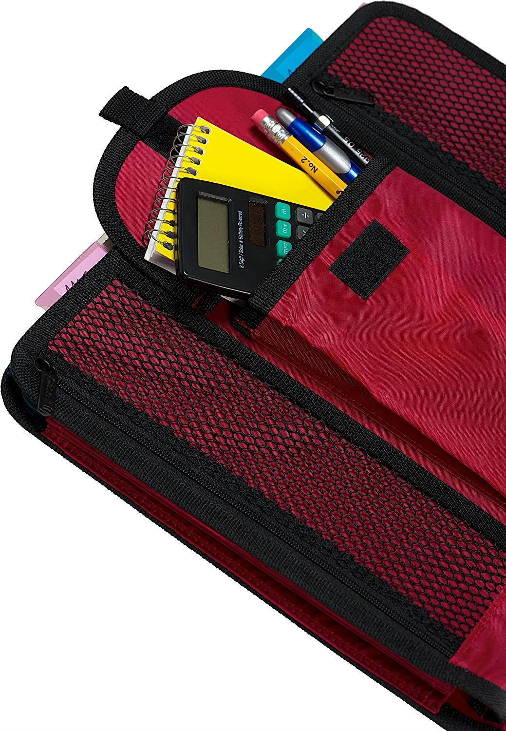 Case-it Locker Accessory 5-Tab File, Red, ACC-21-RED