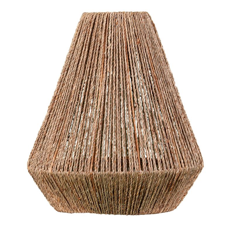 Springcrest Off-White White Drum Lamp Shade Modern Silver Circles 15x16x11 - Spider