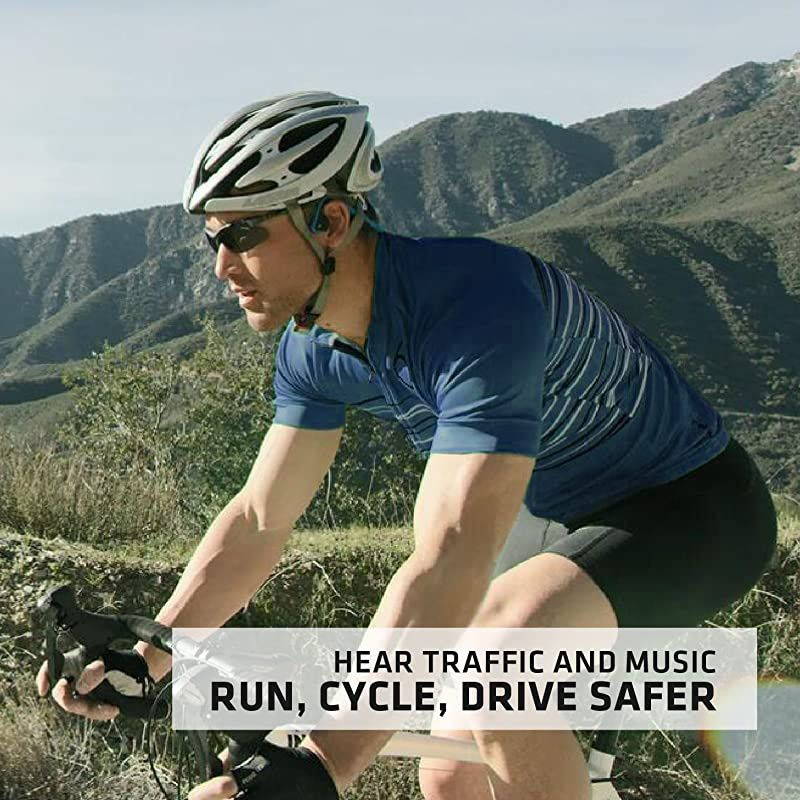 Titanium Bone Conduction Wireless Bluetooth Headphones Ocean Blue