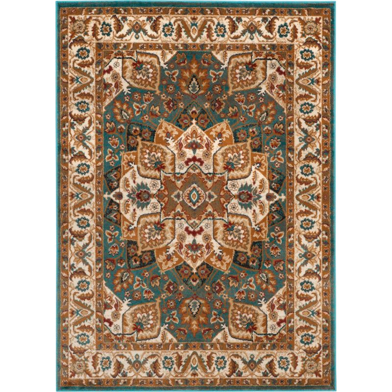 5'x7' Rectangle Braided Solid Jute Area Rug Brown - Okuna Outpost