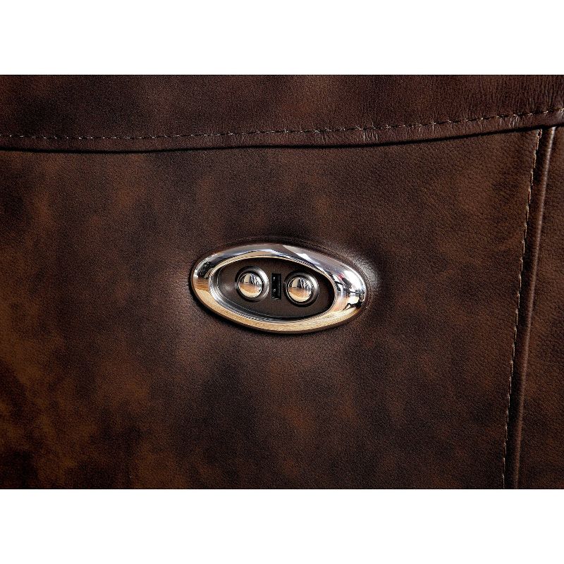 Hewitt Upholstered Power Recliner Chair Brown - HOMES: Inside + Out