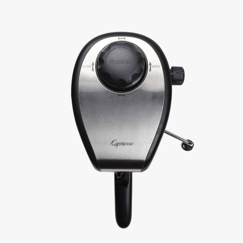 Capresso 4 Cup Espresso/Cappuccino Machine Steam PRO – Black/Stainless 304.01