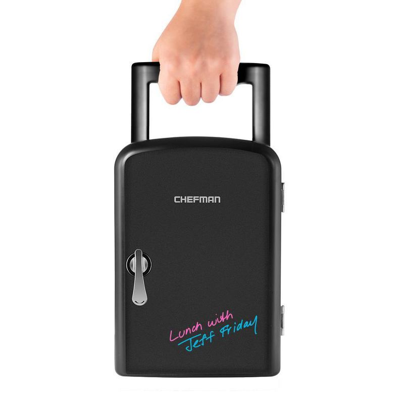Chefman 0.52 cu ft Portable Eraser Board Mini Fridge - Black