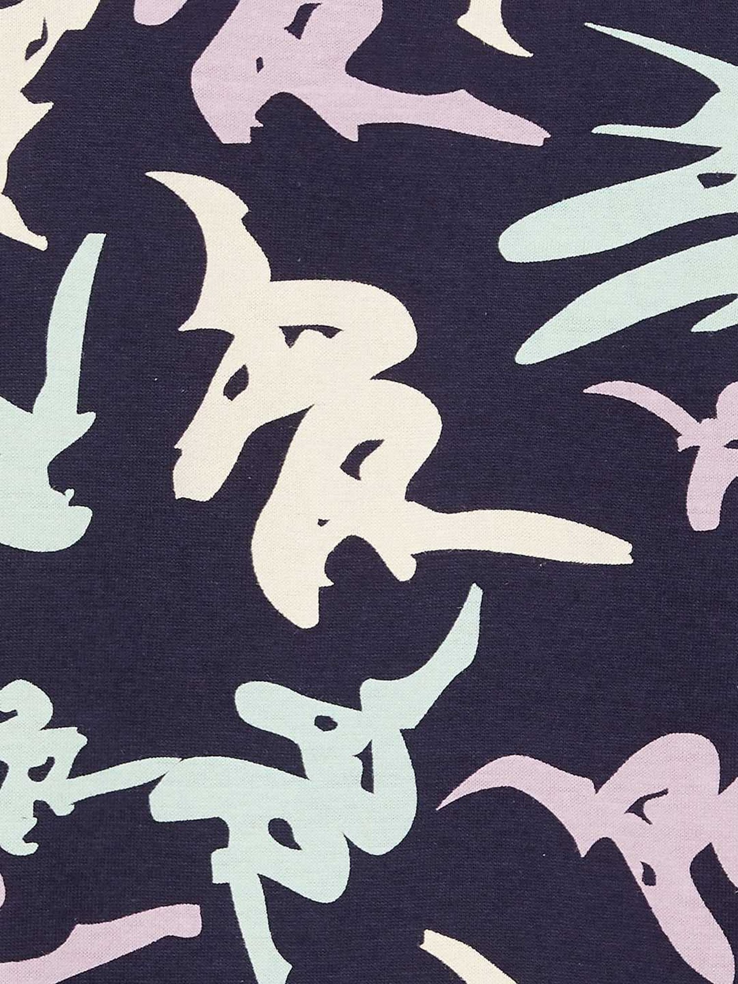 KAPPA Navy Cotton Regular Fit Printed T-Shirt