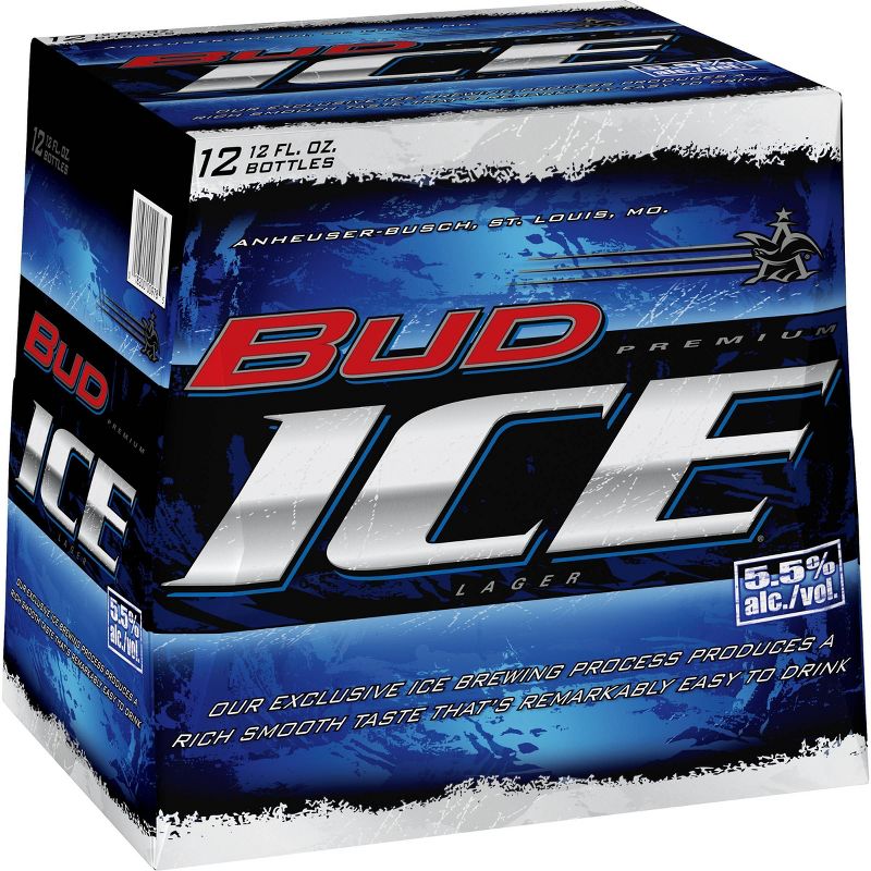 Bud Ice Premium Beer - 12pk/12 fl oz Bottles