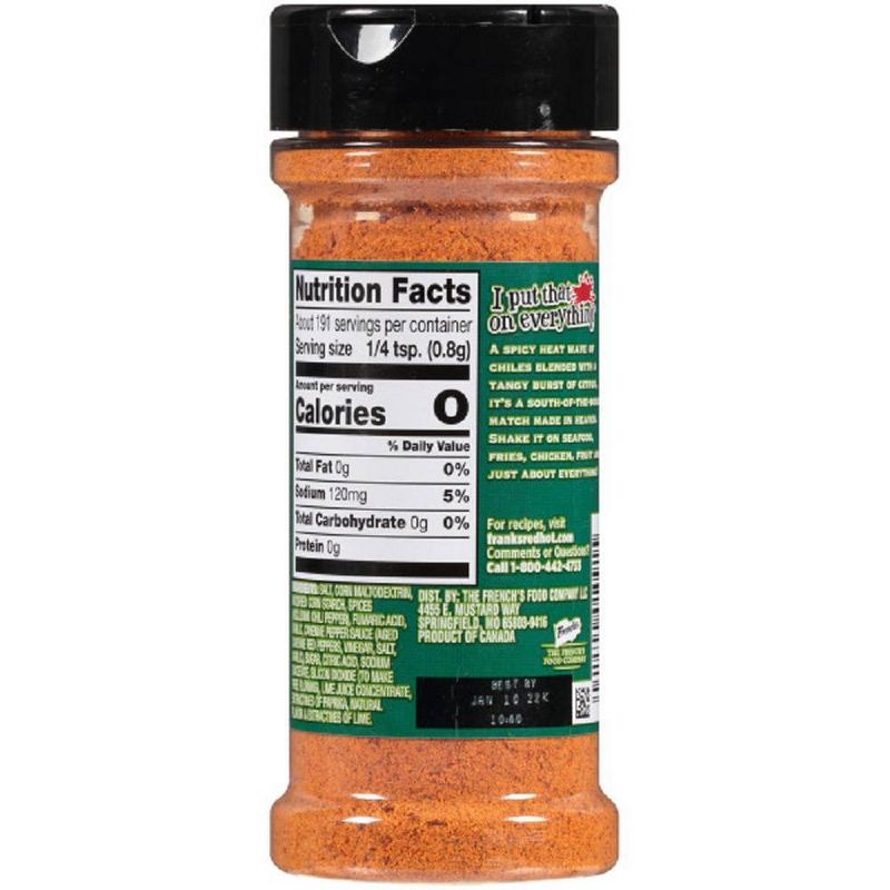 Frank's RedHot Gluten Free Chili n Lime Seasoning - 5.43oz