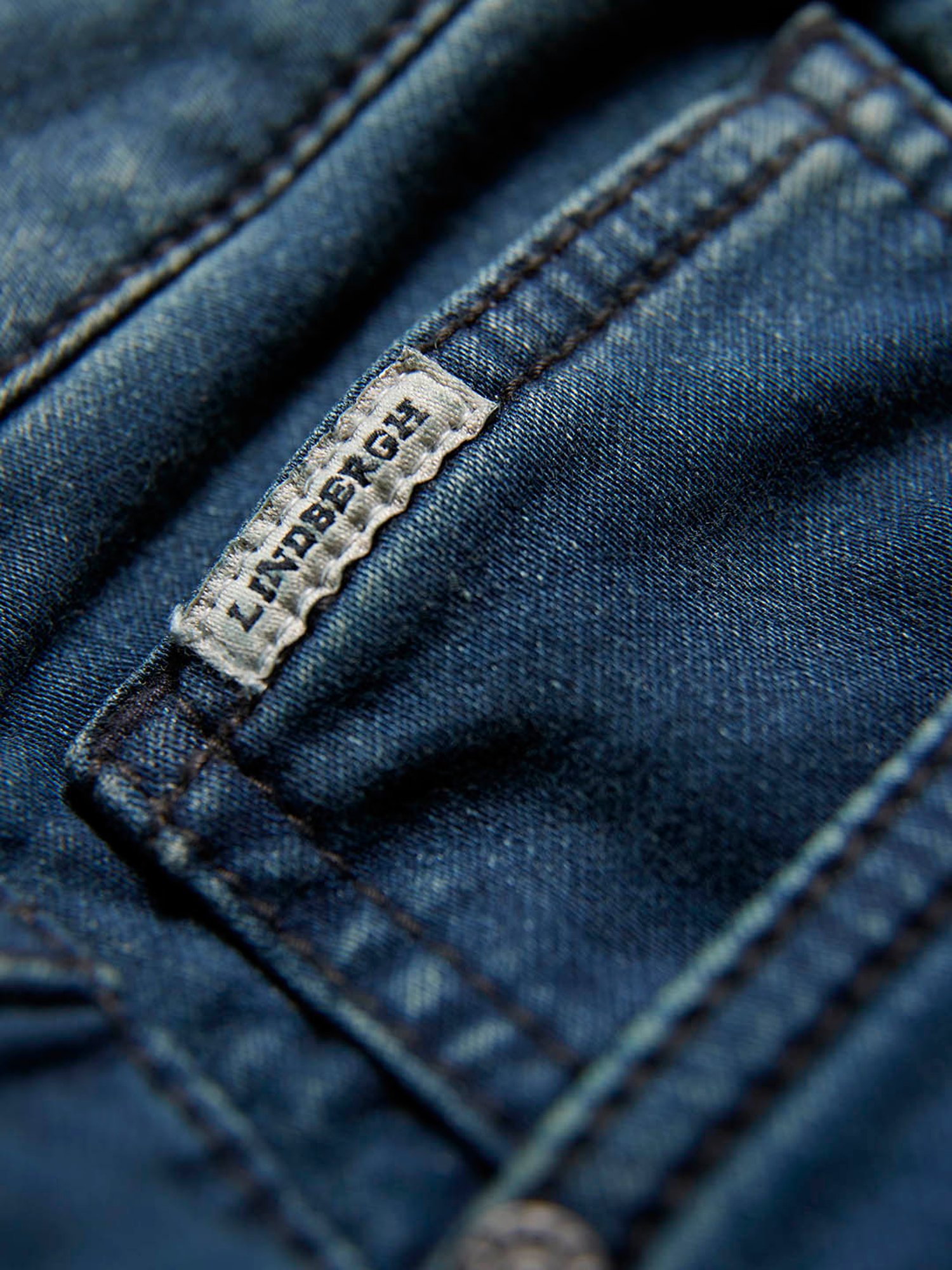 Lindbergh Blue Mid Rise Solid Bermuda Shorts