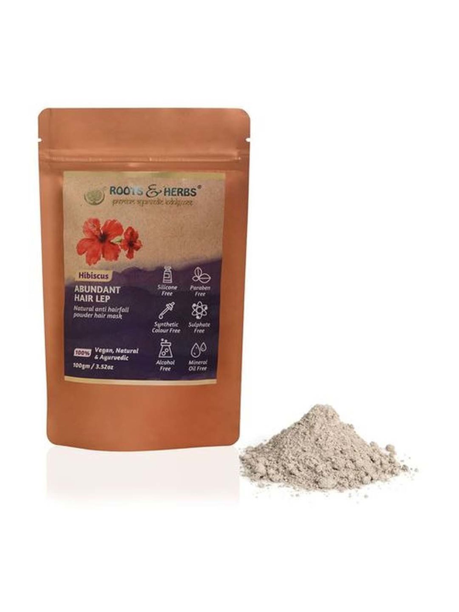 ROOTS AND HERBS Hibiscus Abundant Hair Lep - 100 gm