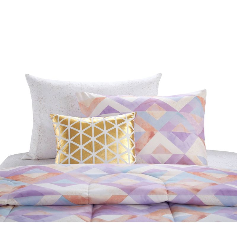 Twin Tie Dye Geo Bed in a Bag Purple - Heritage Club