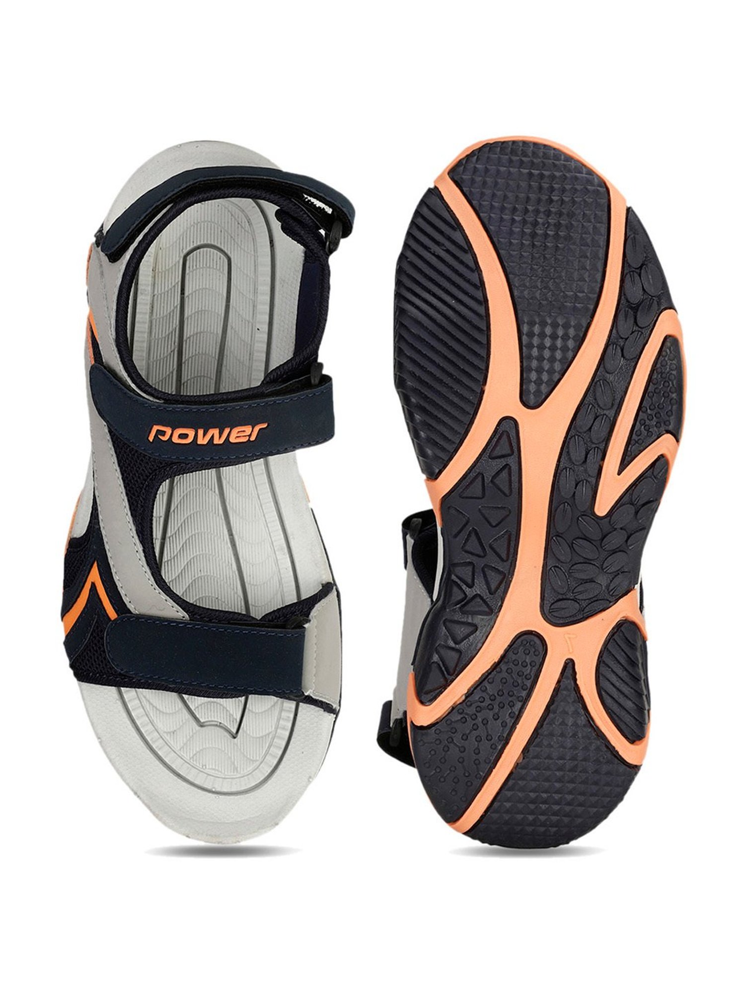 Power by Bata Men's ROBERT E Navy Floater Sandals