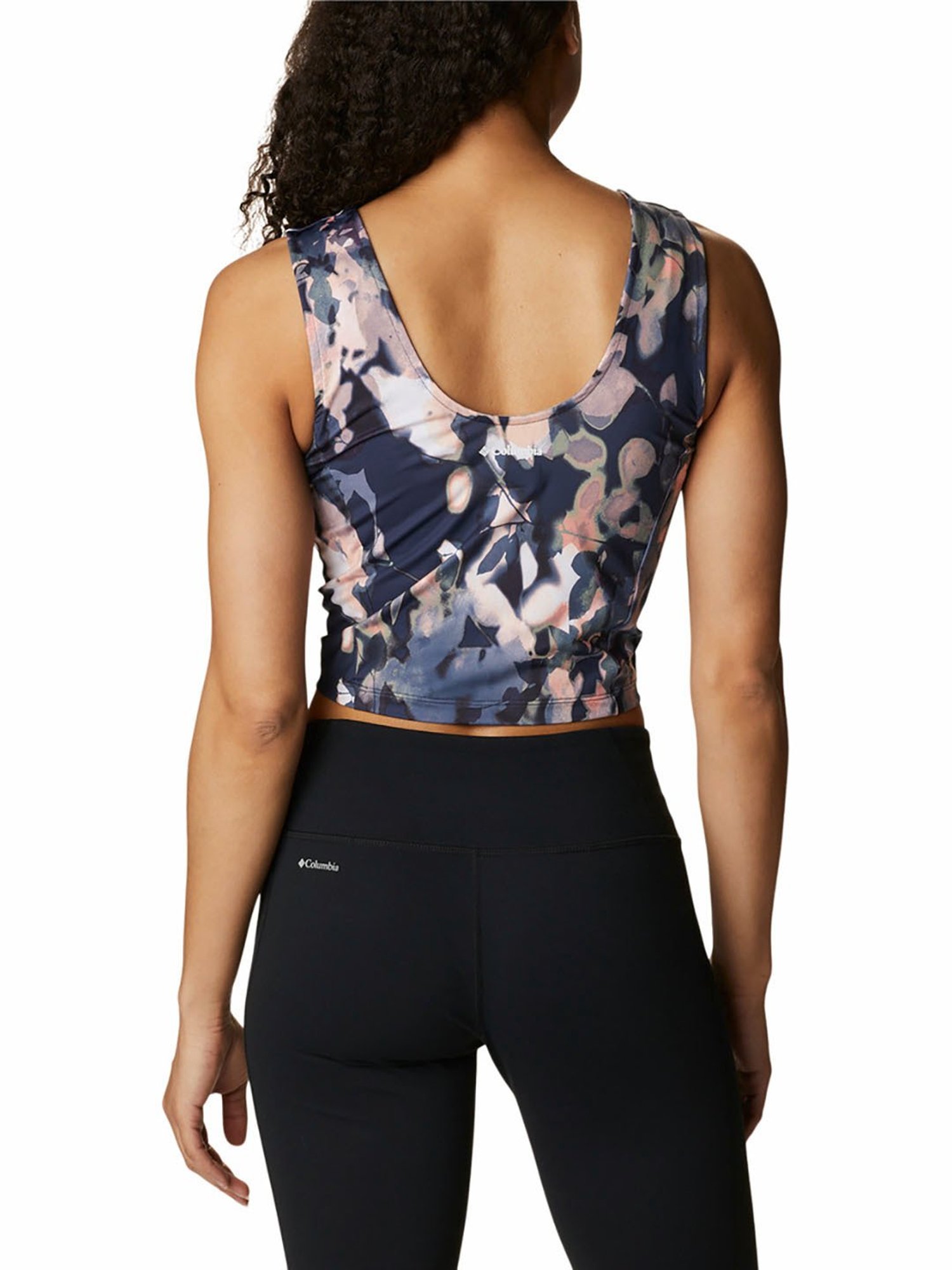 Columbia Navy Printed Crop Top