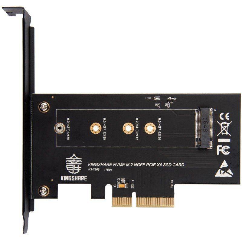 M KEY Nvme M.2 NGFF SSD to PCI-e 3.0 x4 Converter Adapter Expansion Card