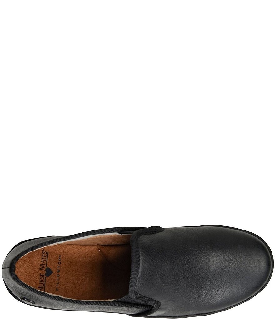 Nurse Mates Adela Leather Slip-Ons