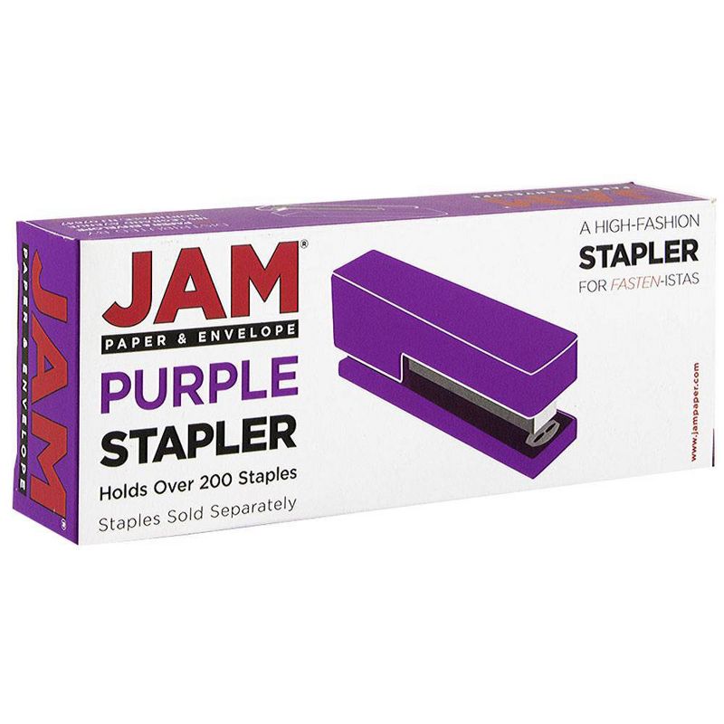 JAM Paper Modern Desk Stapler - Purple
