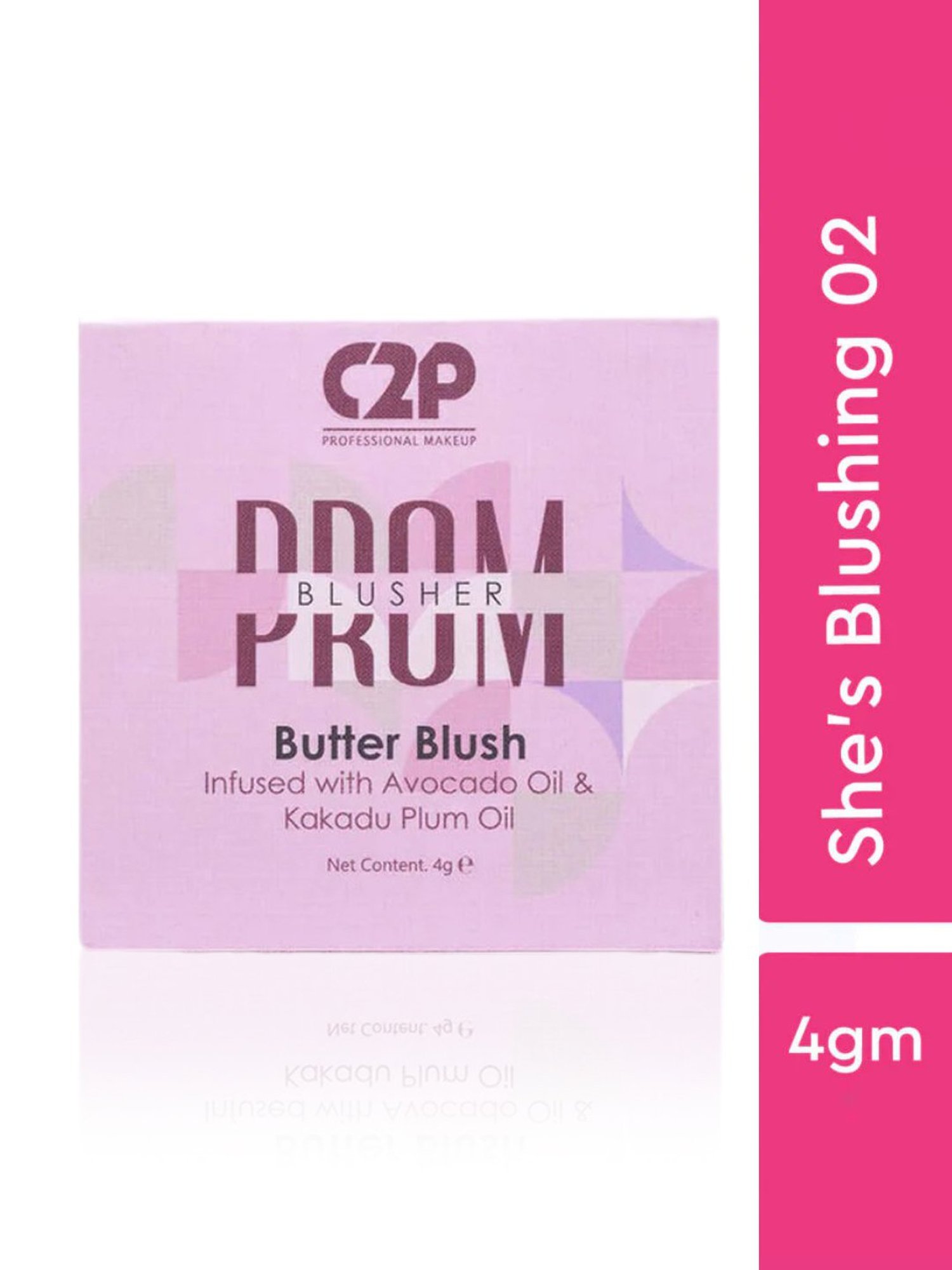 C2P PROFESSIONAL MAKEUP Prom Butter Blush Blusher She's Blushing 02 - 4 gm