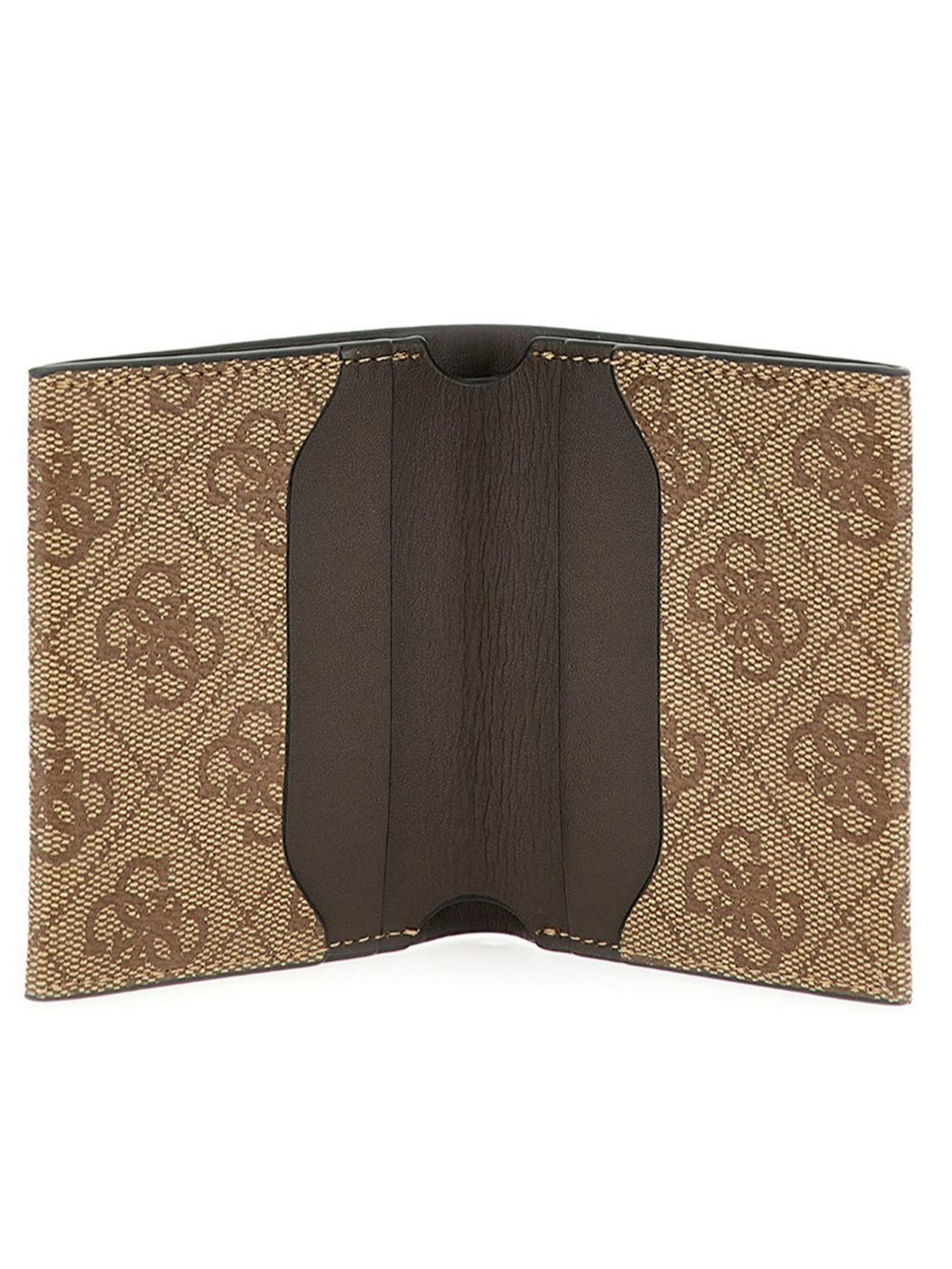 GUESS Beige VEZZOLA Printed Small Bi-Fold Wallet