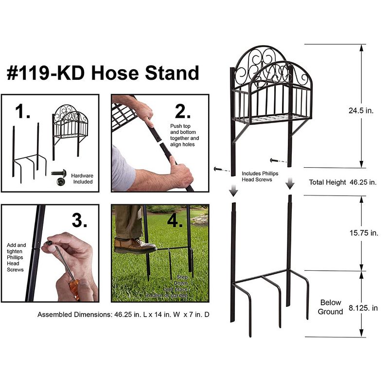 Suncast Swivel Smart Trak Hose Hideaway 225 Foot Hose Reel Storage Bin (3 Pack)