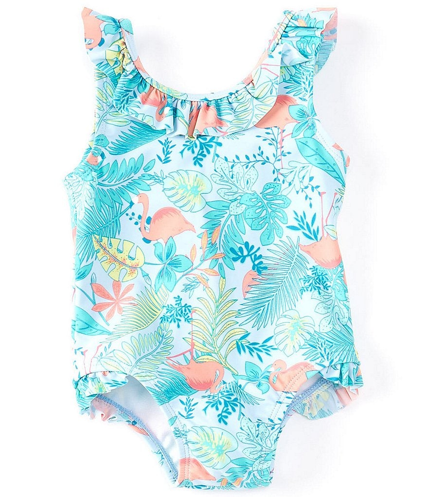 Starting Out Baby Girls 3-24 Months Flamingo One-Piece Swimsuit